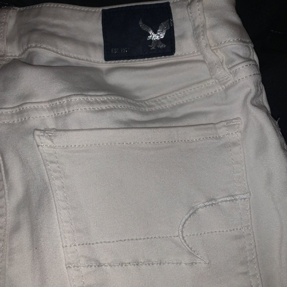 American Eagle White Jeggings